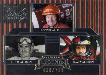 2005 Press Pass Legends - Gold #48G Donnie Allison / Bobby Allison / Davey Allison Front