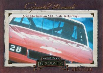 2005 Press Pass Legends - Greatest Moments #GM 5 Cale Yarborough Front