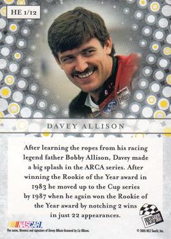 2005 Press Pass Legends - Heritage #HE 1 Davey Allison Back