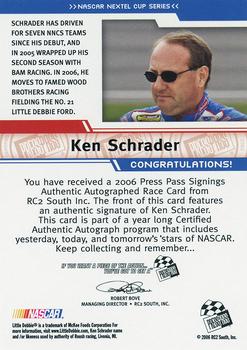 2006 Press Pass - Signings #NNO Ken Schrader Back