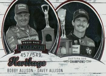 2006 Press Pass Legends - Heritage Silver #HE 14 Bobby Allison/Davey Allison Front