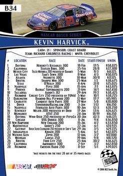 2007 Press Pass - Blue #B34 Kevin Harvick Back
