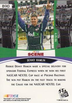 2007 Press Pass - Blue #B90 Denny Hamlin Back