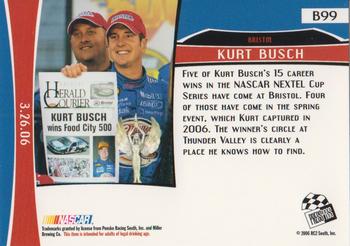 2007 Press Pass - Blue #B99 Kurt Busch Back