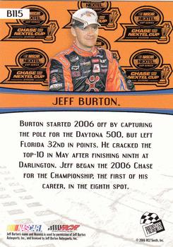 2007 Press Pass - Blue #B115 Jeff Burton Back
