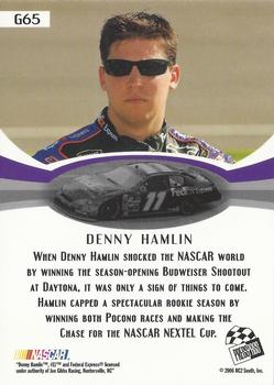 2007 Press Pass - Gold #G65 Denny Hamlin Back