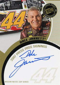 2007 Press Pass - Signings Gold #NNO Dale Jarrett Front