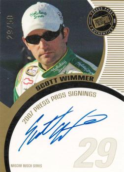 2007 Press Pass - Signings Gold #NNO Scott Wimmer Front