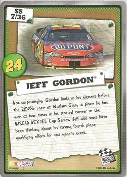 2007 Press Pass - Snapshots #SS 7 Jeff Gordon Back