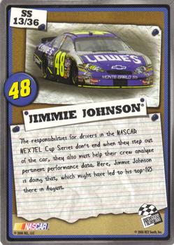 2007 Press Pass - Snapshots #SS 13 Jimmie Johnson Back