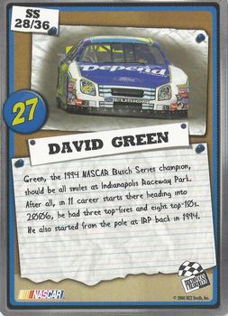 2007 Press Pass - Snapshots #SS 28 David Green Back