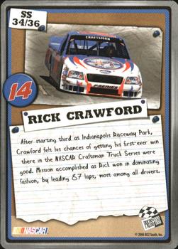 2007 Press Pass - Snapshots #SS 34 Rick Crawford Back