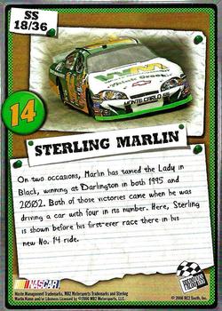 2007 Press Pass - Snapshots #SS 18 Sterling Marlin Back