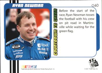 2007 Traks - Gold #G60 Ryan Newman Back