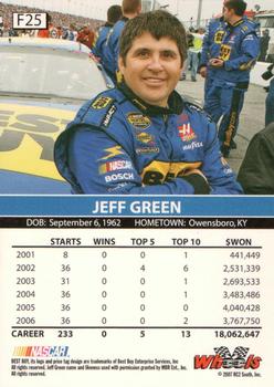 2007 Wheels High Gear - Final Standings Gold #F 25 Jeff Green Back