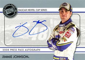 2008 Press Pass - Autographs #NNO Jimmie Johnson Front