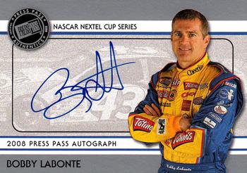 2008 Press Pass - Autographs #NNO Bobby Labonte Front