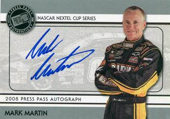2008 Press Pass - Autographs #NNO Mark Martin Front