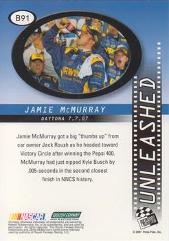 2008 Press Pass - Blue #B91 Jamie McMurray's Car Back