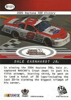 2008 Press Pass - Blue #B101 Dale Earnhardt Jr./Daytona Win Back