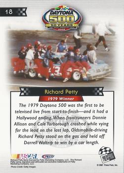 2008 Press Pass - Daytona 500 50th Anniversary #18 Richard Petty '79 Back