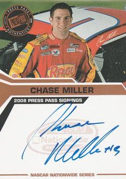2008 Press Pass - Signings #NNO Chase Miller Front