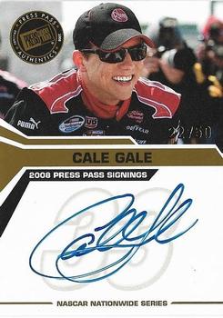 2008 Press Pass - Signings Gold #NNO Cale Gale Front
