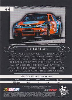 2008 Press Pass Legends - Blue #44 Jeff Burton Back