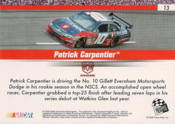 2008 Press Pass Speedway - Holofoil #13 Patrick Carpentier Back