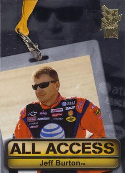 2008 Press Pass VIP - All Access #AA 3 Jeff Burton Front