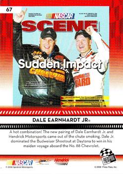 2009 Press Pass - Red #67 Dale Earnhardt Jr. Back