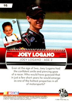 2009 Press Pass - Red #98 Joey Logano Back