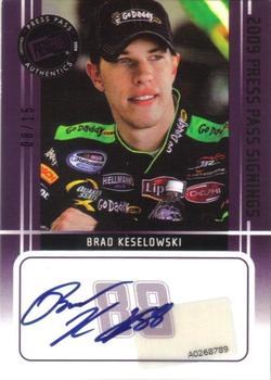 2009 Press Pass - Signings Purple #NNO Brad Keselowski Front