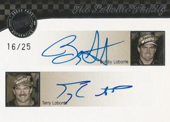 2009 Press Pass Legends - Family Autographs #NNO Terry Labonte/Bobby Labonte Front