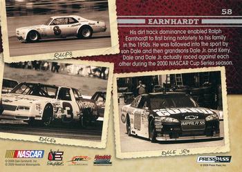 2009 Press Pass Legends - Red #58 Ralph Earnhardt/Dale Earnhardt/Dale Earnhardt Jr. Back