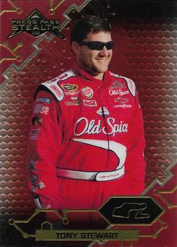 2009 Press Pass Stealth - Chrome Brushed Metal #32 Tony Stewart Front