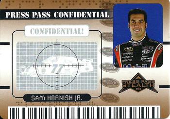 2009 Press Pass Stealth - Press Pass Confidential Confidential! #PC 17 Sam Hornish Jr. Front