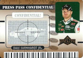 2009 Press Pass Stealth - Press Pass Confidential Confidential! #PC 1 Dale Earnhardt Jr. Front