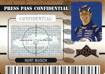 2009 Press Pass Stealth - Press Pass Confidential Confidential! #PC 25 Kurt Busch Front