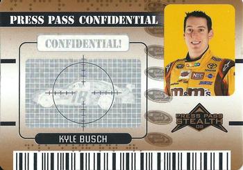 2009 Press Pass Stealth - Press Pass Confidential Confidential! #PC 7 Kyle Busch Front