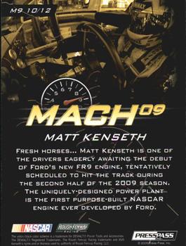 2009 Press Pass Stealth - Mach 09 #M9 10 Matt Kenseth Back