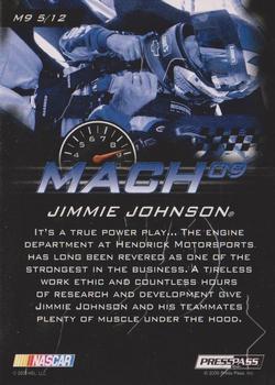 2009 Press Pass Stealth - Mach 09 #M9 5 Jimmie Johnson Back