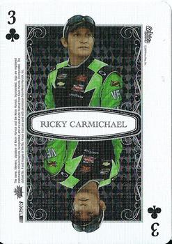 2009 Wheels Main Event - Playing Cards Blue #3♣ Ricky Carmichael Front