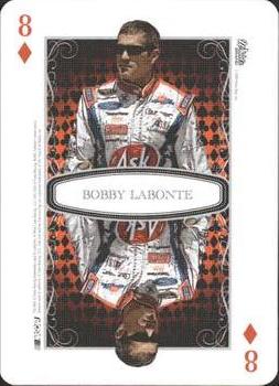 2009 Wheels Main Event - Playing Cards Blue #8♦ Bobby Labonte Front