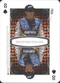 2009 Wheels Main Event - Playing Cards Blue #8♠ David Reutimann Front
