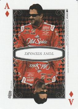 2009 Wheels Main Event - Playing Cards Blue #A♦ Tony Stewart Front