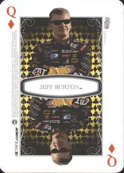 2009 Wheels Main Event - Playing Cards Blue #Q♦ Jeff Burton Front