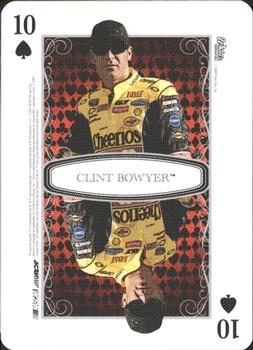 2009 Wheels Main Event - Playing Cards Blue #10♠ Clint Bowyer Front