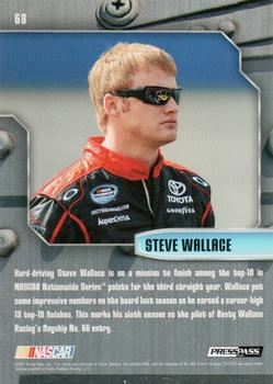 2011 Press Pass Stealth #68 Steve Wallace Back