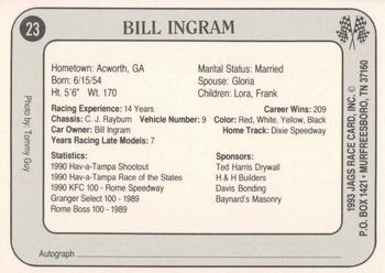 1993 Jags #23 Bill Ingram Back